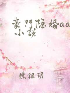 豪门隐婚aa制 小说