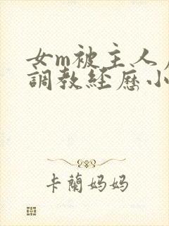 女m被主人虐玩调教经历小说