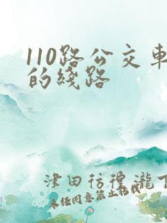 110路公交车的线路