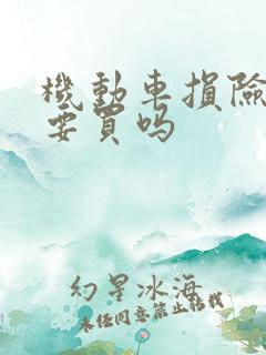 机动车损险有必要买吗
