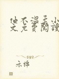他不温柔小说全文免费阅读无弹窗