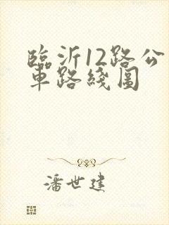 临沂12路公交车路线图