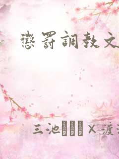 惩罚调教文