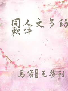 同人文多的小说软件 同人文多的小说软件