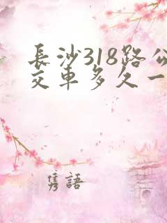 长沙318路公交车多久一趟