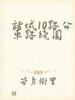 诸城10路公交车路线图
