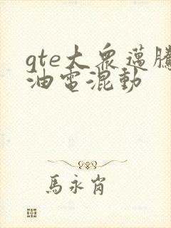gte大众迈腾油电混动