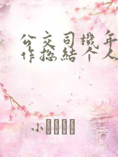 公交司机年终工作总结个人 公交司机年终工作总结个人
