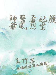 神医毒妃腹黑王爷风烈云