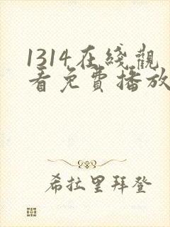 1314在线观看免费播放电视剧大全