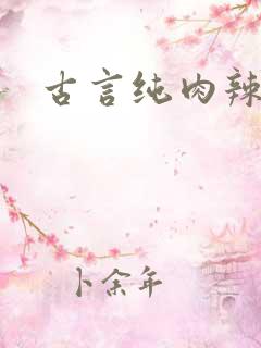 古言纯肉辣文 古言纯肉辣文