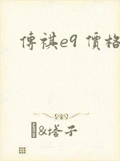 传祺e9 价格