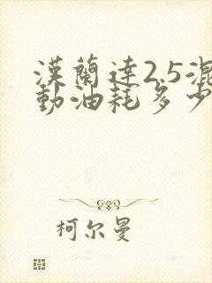 汉兰达2.5混动油耗多少