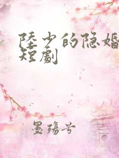 陆少的隐婚罪妻短剧 陆少的隐婚罪妻短剧