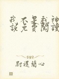 我不是戏神的小说免费阅读