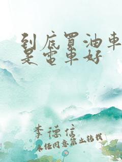到底买油车好还是电车好