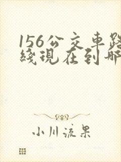 156公交车路线现在到哪里了