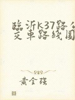 临沂k37路公交车路线图