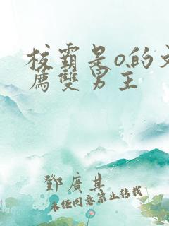 校霸是o的文推荐双男主