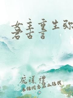 女主重生弥补夫君古言 女主重生弥补夫君古言