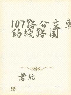 107路公交车的线路图