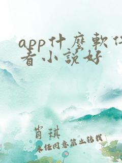 app什么软件看小说好