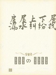 房屋上下层楼顶漏水纠纷找哪个部门