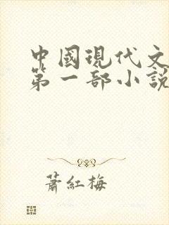 中国现代文学史第一部小说集