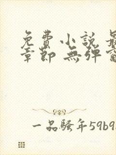 免费小说 最新章节 无弹窗