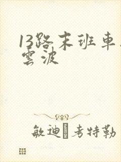 13路末班车刘云波