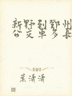 新野到邓州东站公交车多长时间 新野到邓州东站公交车多长时间