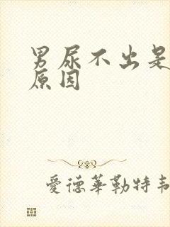 男尿不出是什么原因