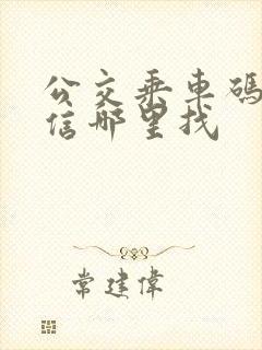 公交乘车码在微信哪里找