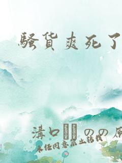 骚货爽死了吧