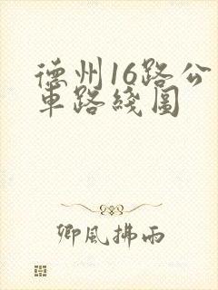 德州16路公交车路线图