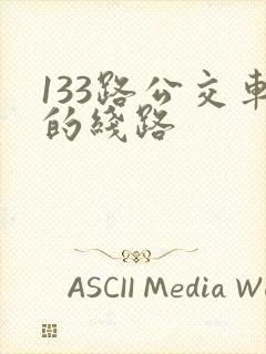 133路公交车的线路