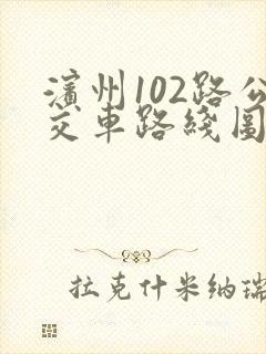 滨州102路公交车路线图