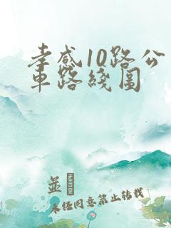 孝感10路公交车路线图