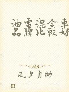 油电混合车什么品牌比较好