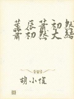 叶辰萧初然叶辰萧初然大结局