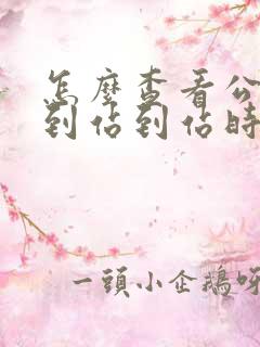 怎么查看公交车到站到站时间