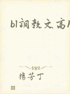 bl调教文高h