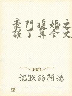 豪门暖婚之夫人说了算全文免费