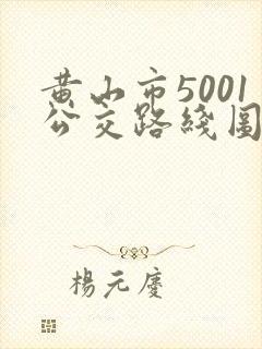 黄山市5001公交路线图 黄山市5001公交路线图
