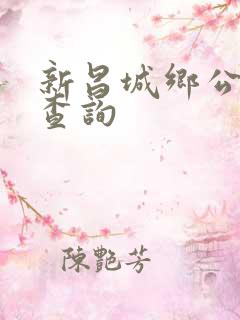 新昌城乡公交车查询