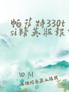 帕萨特330tsi精英版报价