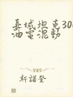 长城坦克300油电混动