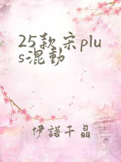 25款宋plus混动