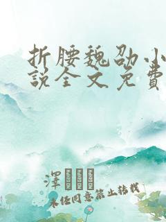 折腰魏劭小乔小说全文免费阅读全文