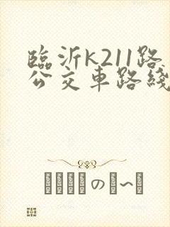 临沂k211路公交车路线图 临沂k211路公交车路线图
